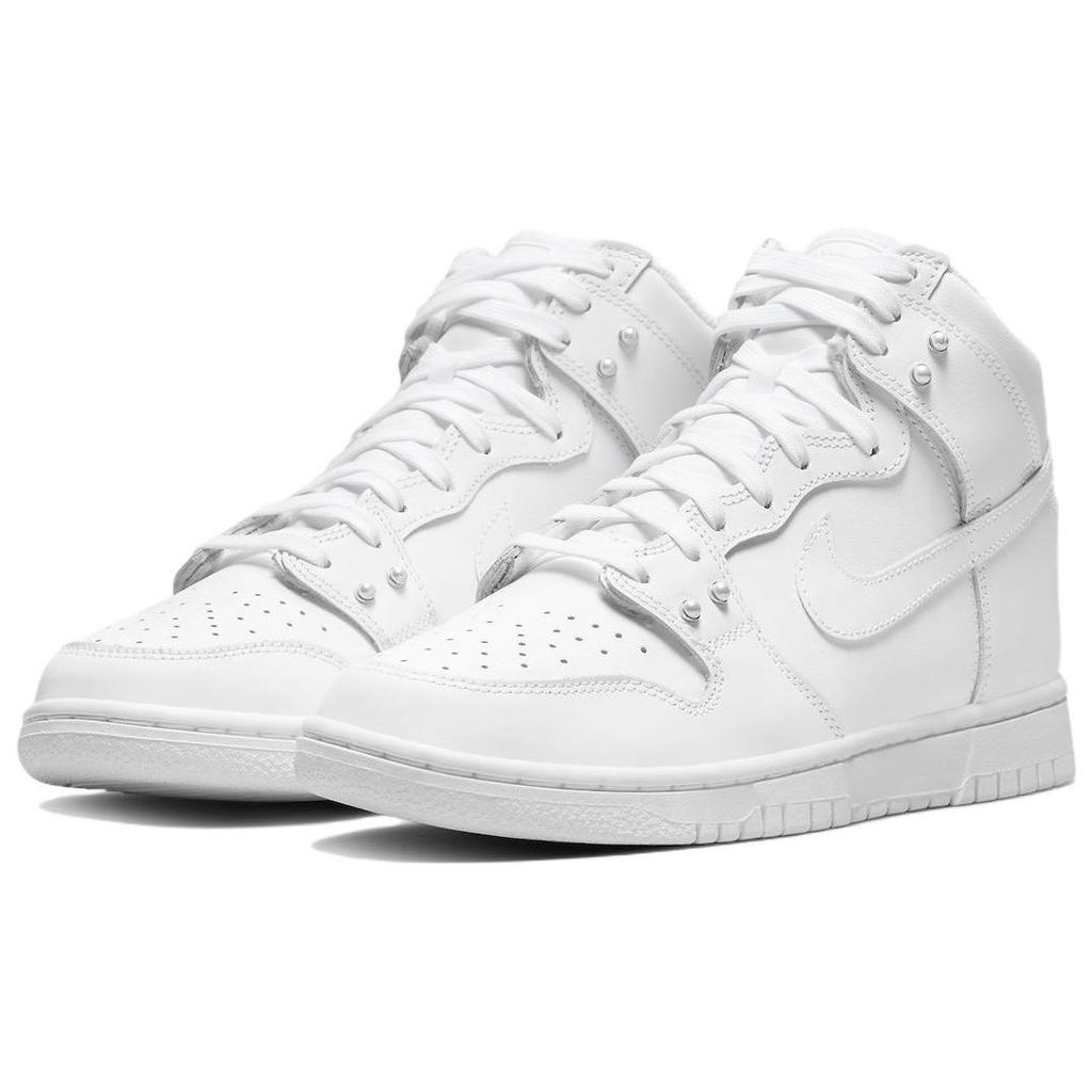 Nike Dunk High SE Pearl White Women Sneakers Metallic-Silver Sail DM7607-100