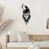 Iron Craft Wolf Head Wall Art Creative New Pendant Decoration Stylish Home Ornament for Bedroom Unique Wall Decor & Crafts