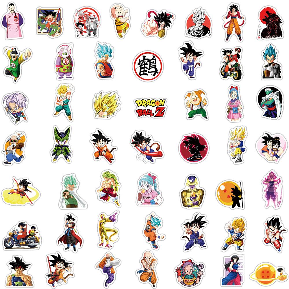 10/30/50 шт. Японские мультяшные наклейки Dragon Ball Сон Гоку Граффити наклейка для ребенка DIY Журнал Компьютер Скейтборд Крутая наклейка