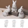 3D Sitting Rabbit Silicone Candle Mold DIY Easter Bunny Ornament Plaster Concrete Molds Plaster Epoxy Resin Mold Home Decor