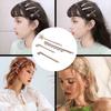 4Pcs Faux Pearl Hair Clips Set Pins Non-slip Barrette Women Girls Hairpin Headwear Type 1