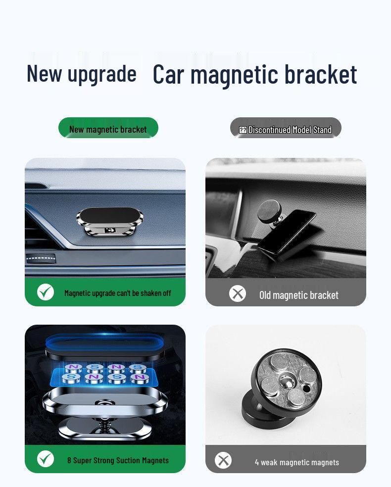 2025 New Alloy Magnetic Dashboard Phone Holder