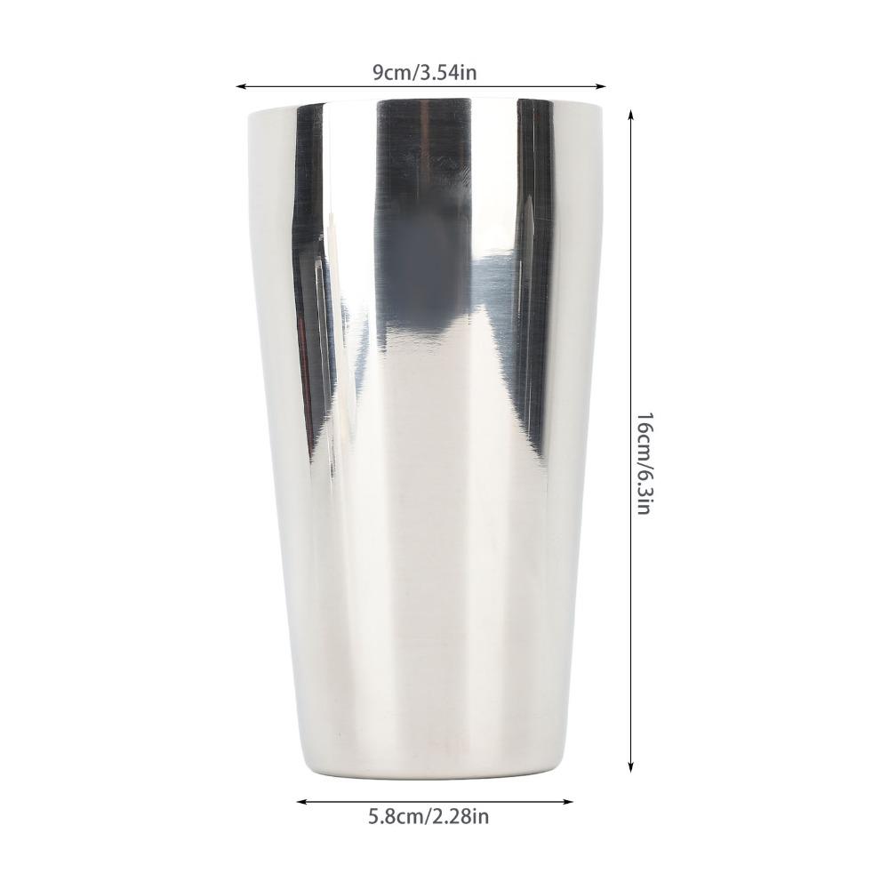 304 Steel Milkshake Cup Portable Cocktail Shaker Easy To Clean Mixing Cup Daily Drink