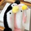 Hair Accessories Snotty Pig Cartoon Headband Non-slip Plush Doll Plush Hairband Headwear Sweet Penguin Hair Hoop Makeup