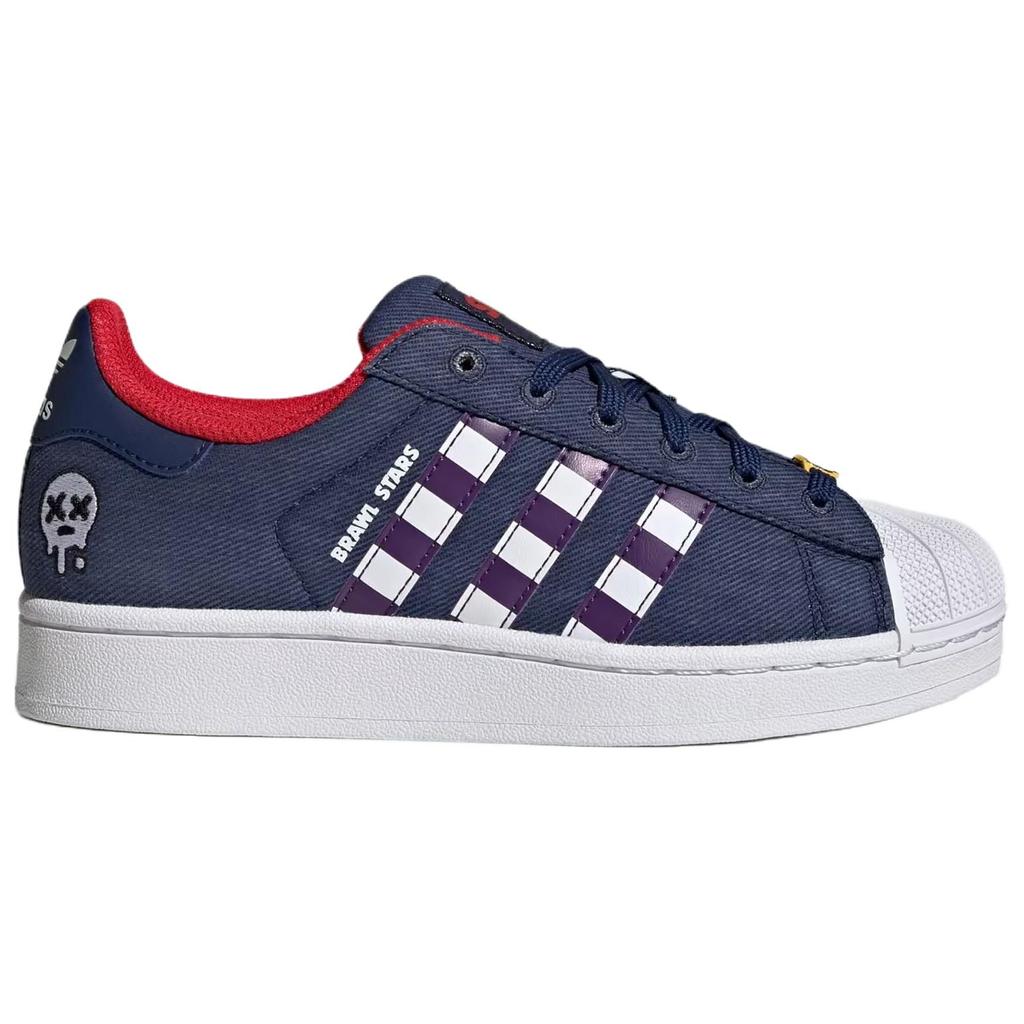 adidas Originals X Brawl Stars Superstar Удобные Универсальные Кроссовки Унисекс Кроссовки Синие KK2159