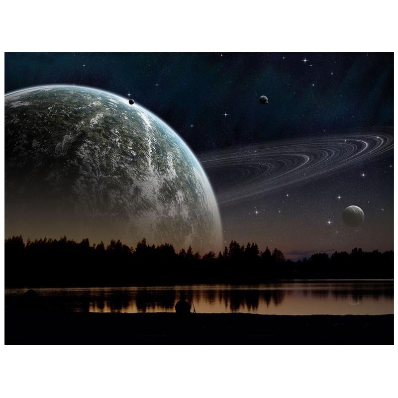 Full Round Drill Diamond Embroidery Space Planet Stars Diamond Painting Cross Stitch
