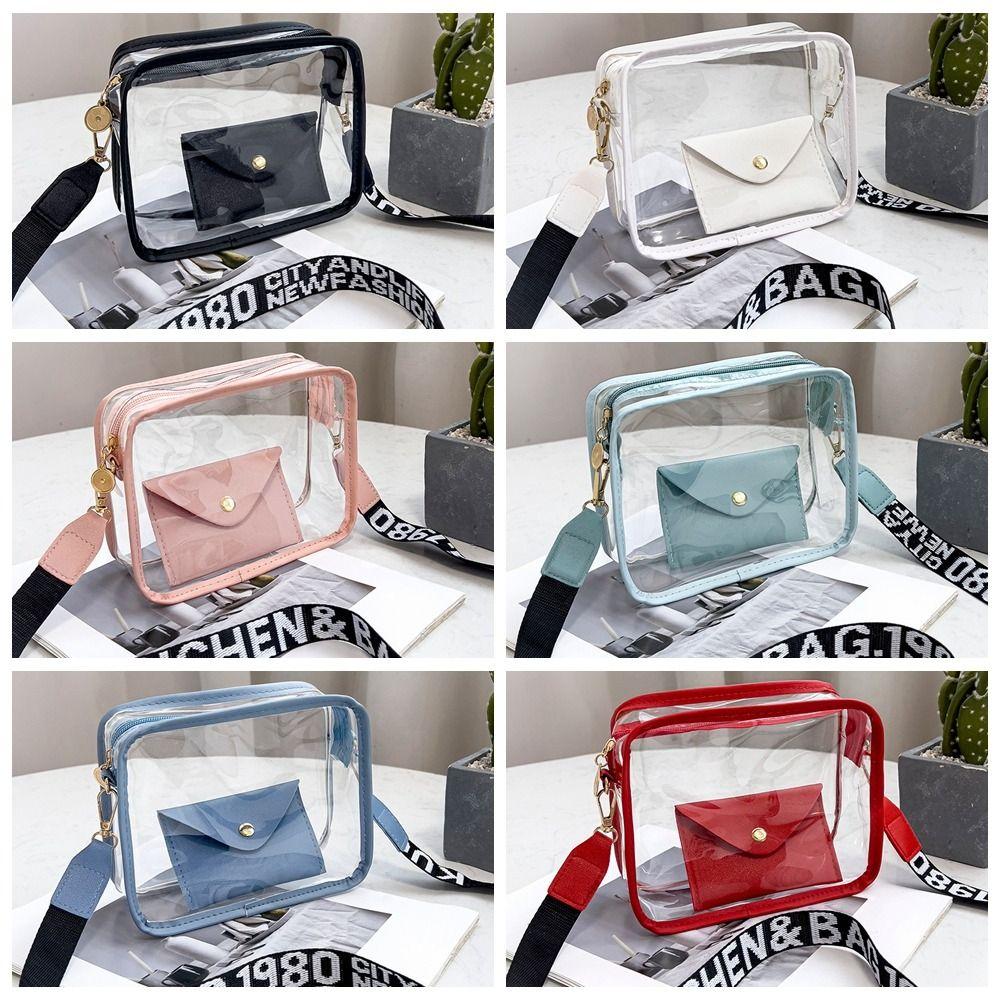 Purse PVC Jelly Bag Korean Style Shoulder Bag Fashion Transparent Crossbody Bag Streetwear