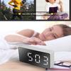 Светодиодные зеркальные настольные часы, мини-декоративные часы, цифровые будильники, немой домашний декор, портативный повтор, отображение времени для детей