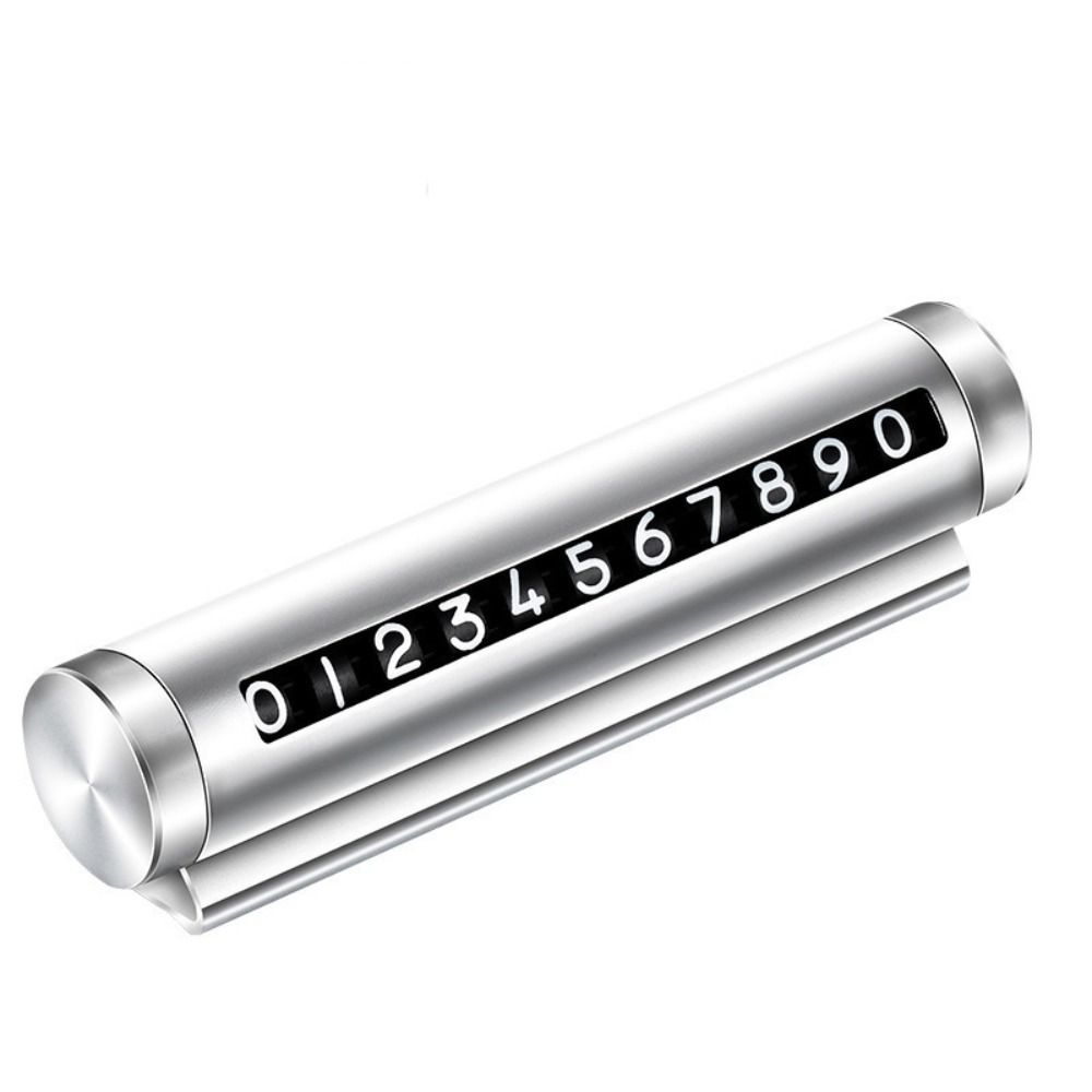 Металлическая автомобильная временная парковочная карта Алюминиевые автоаксессуары Высококачественная табличка с номером телефона