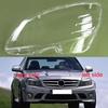 Front Lampshade Lamp Shell Headlamp Cover Headlight Shade For 2007-2010 Benz C Class W204 C180 C200 C220 C250 C280 C300