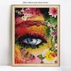 5D DIY Diamond Painting Women Eye Full Round Diamond Embroidery Cross Stitch Mosaic Rhinestones