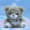Adorable Plush Rose Bear Keychain With Soft Pp Cotton Filling For Cute Accessories