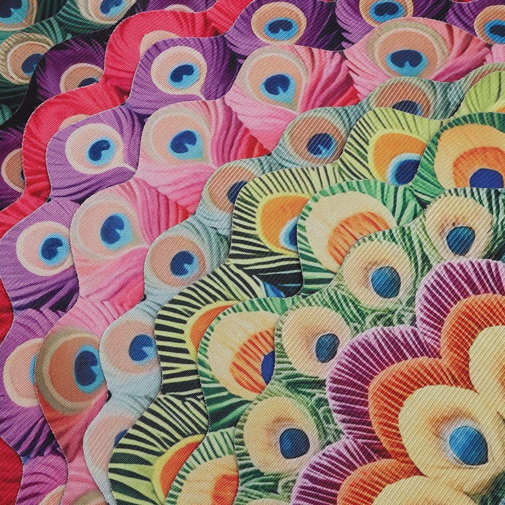 Soft Peacock Mat Special-shaped Door Gasket Bathroom Floor Mat for Living Room Tea Table Bedside