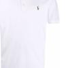 Polo Ralph Lauren SS22 Solid Plain Knit Polo Shirt Short Sleeves Men tops White 710713130-003