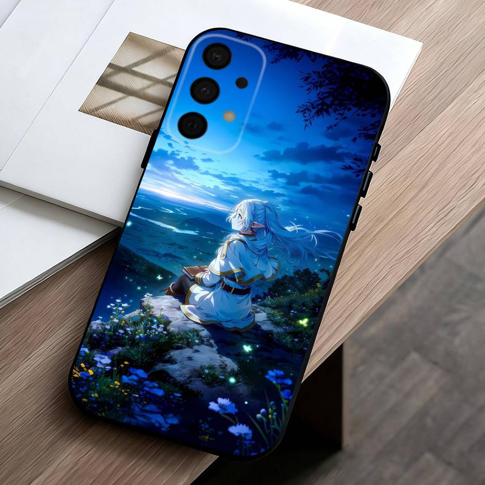 Manga Frieren Beyond Journeys End phone Case For Samsung Galaxy A73,A72,A71,A70,A53,A52,A51,Others Soft Black Shell