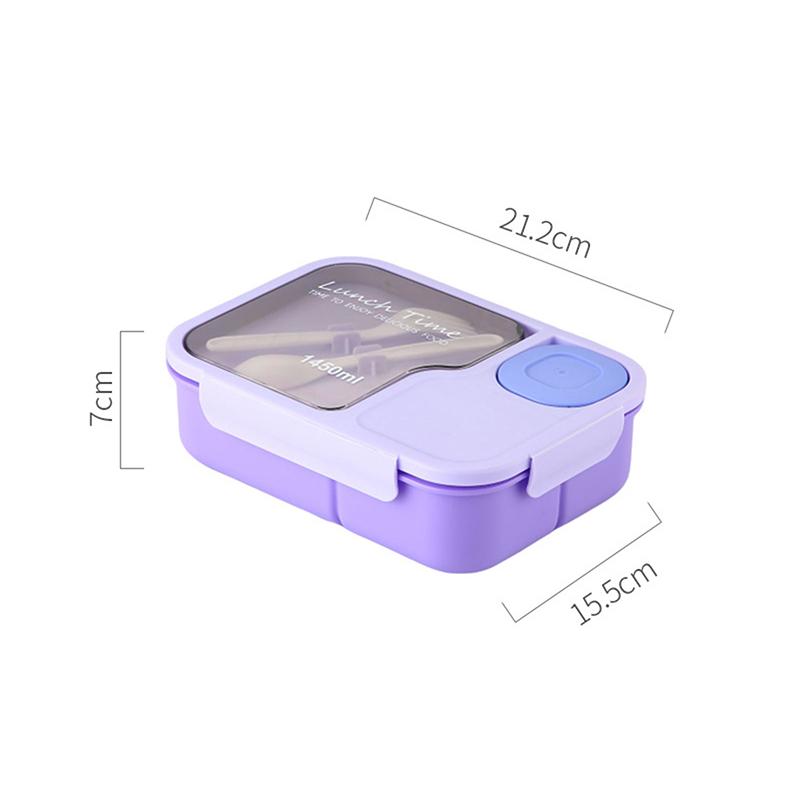 Коробка для ланча Bento для детей, девочек, мультяшных студентов, кавайных, милых, с подогревом, 3 сетки, для сэндвичей, закусок, специальная столовая, для хранения продуктов