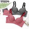 Gather Bra for Women Plaid Thick Adjustable Invisible Bra Without Steel Ring A Cup Sexy Push Up Bralette Sensual Lingerie