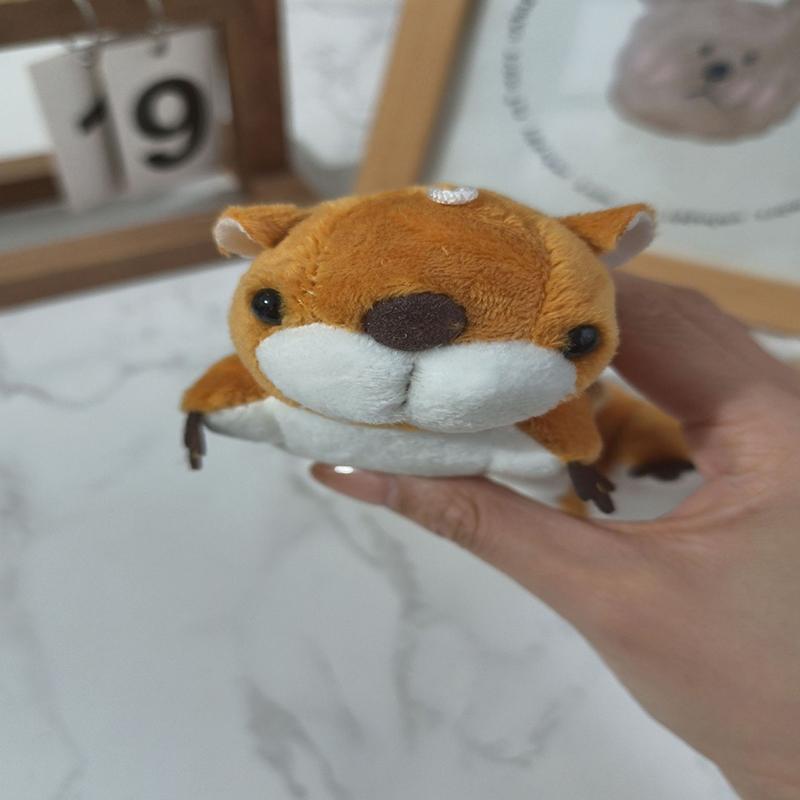 Милая подвеска в виде белки с большим хвостом, плюшевая игрушка, маленькая кукла-белка, подвеска на сумку, брелок
