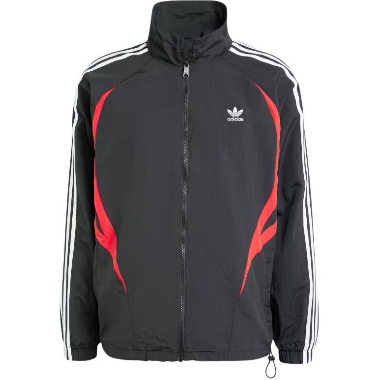 adidas Спортивный топ Originals Archive с цветным логотипом и удобным воротником-стойкой, длинный рукав, мужские топы, черный цвет IY2092