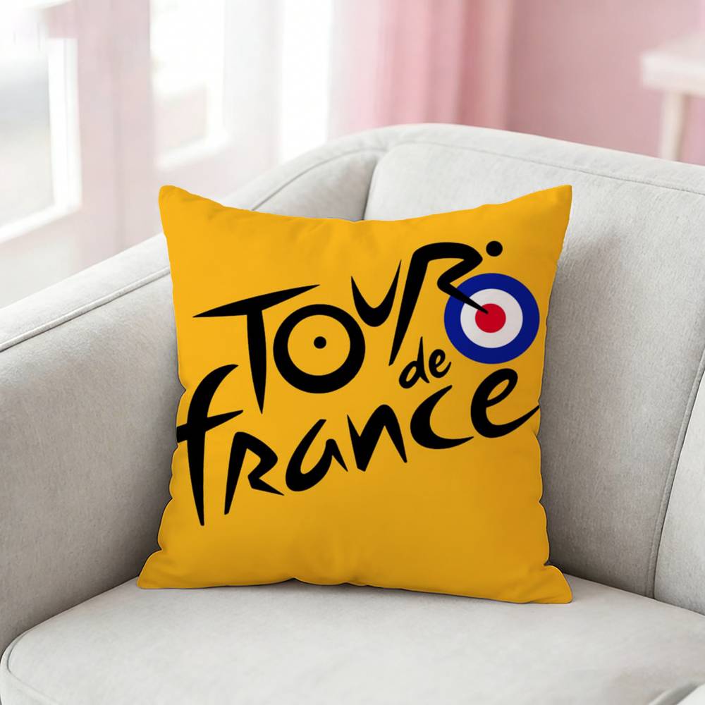 TTour de France Bike Pillow Case Cushion Cover Throw Pillow Case For Car Sofa