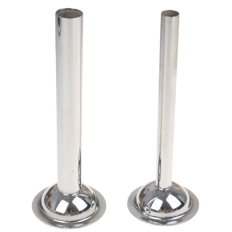 2Xstainless Steel Sausage Stuffer Attachment Stuffing Tubes Fit For Food Grinder