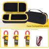 EVA Clamp Meter Holder Bag Fit for Fluke 323/324/325/302 Multimeter Carrying Bag with Portable Handle & Zipper Design