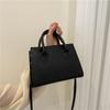 Minimalist Black Square Bag  All-game Wrist Top Bag  Classic Shoulder Bag