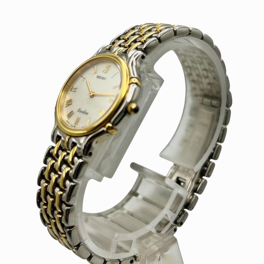 [USED] SEIKO Exceline Silver and Gold Women's Watch 7308