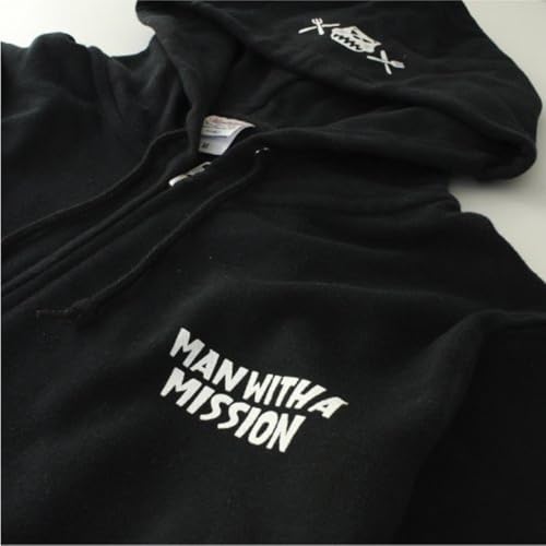 MAN WITH A MISSION Новогодняя распродажа 2021 Товары: Худи со знаком зодиака (Арочная версия), Черный x Белый, Размер L