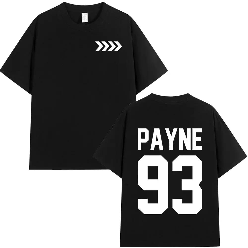 Liam Payne Tribute T-shirt Payne 93 Businessmen Gift Men's and Women's Clothing Short-sleeve Hip-hop Style T-shirt TOP