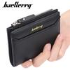 Men Fashion Leather Wallet Business Short Style Zipper Card Holder Purse Wallets