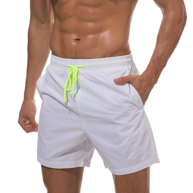 Men's Casual Shorts Solid Color Simple Waterproof Beach Shorts Men’s
