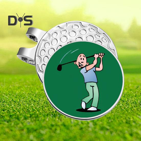 Маркеры для мячей для гольфа с магнитным зажимом для шляпы, прочная конструкция, компактный дизайн, портативный персонализированный набор маркеров для мячей и зажимов для шляпы