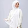Модальный платок-хиджаб Нью-Джерси для женщины с золотым напылением, однотонный, мягкий, длинный шаль, исламский головной убор, тюрбан для молитвы в Рамадан
