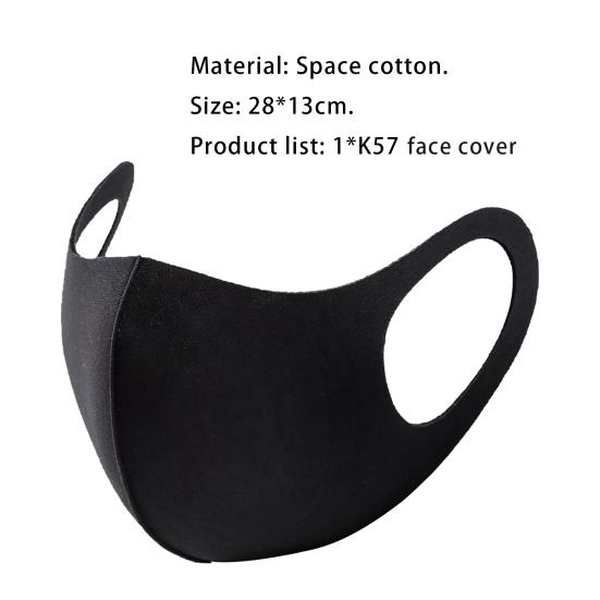 Mouth Mask Washable Breathable Dustproof Windproof Anti-Smog Respirator Face Mask