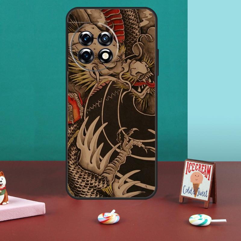 Asian Chinese Dragon Case For OnePlus 15 13 12 11 13R 13T 12R 10R 8T 10T Nord CE 4 3 2 Lite N20 N30 Nord 5 Cover