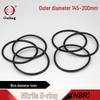 Уплотнительное кольцо O-ring из нитрильной резины, 4 мм сечение, варианты наружного диаметра: 145/150/158/160/180/200 мм, Износостойкий