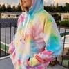 Rainbow Hoodies Women Sweatshirt Oversize Tie Dye Hoodie Streetwear Pullover Spring Autumn Casual Women Sweatshirts Hoddies Tops