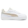 Puma Carina Кроссовки на толстой подошве Удобные Прочные Легкие Низкие Женские кроссовки Молочно-белые 389390-26