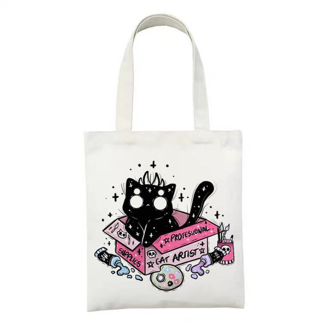 Женская пляжная сумка, сумки для покупок для продуктов, многоразовая эко-большая сумка с героями мультфильмов, женская холщовая сумка в стиле аниме, большая женская дорожная сумка