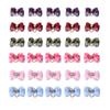 30Pcs Pet Grooming Bowknot Dog Cat Rubber Band Tiny Colorful Lattice Pet Accessory