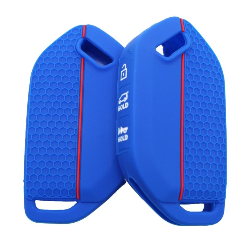 Key Fob Protector Cover Silicone Car Key Case Waterproof Remote Key Cover Honeycomb Texture Shell Case