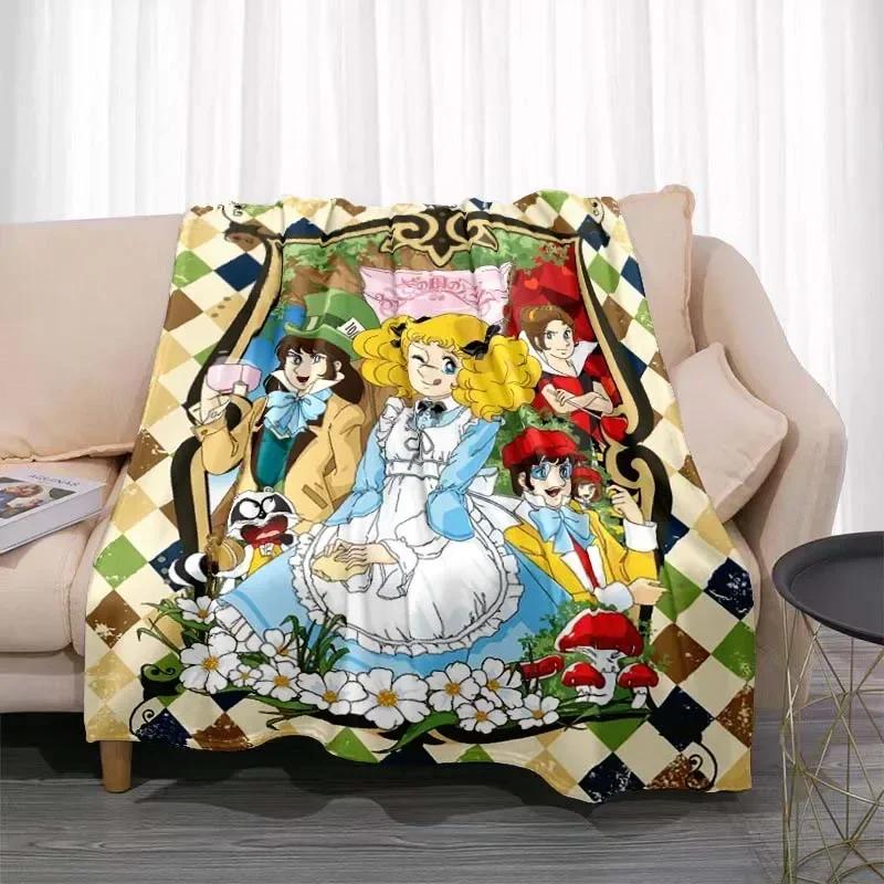 Одеяло Candy Candy Anime Kawaii Japanese Anime Flannel Super Soft Warm Blanket Подходит для дома Four Seasons Bedroom Blanket