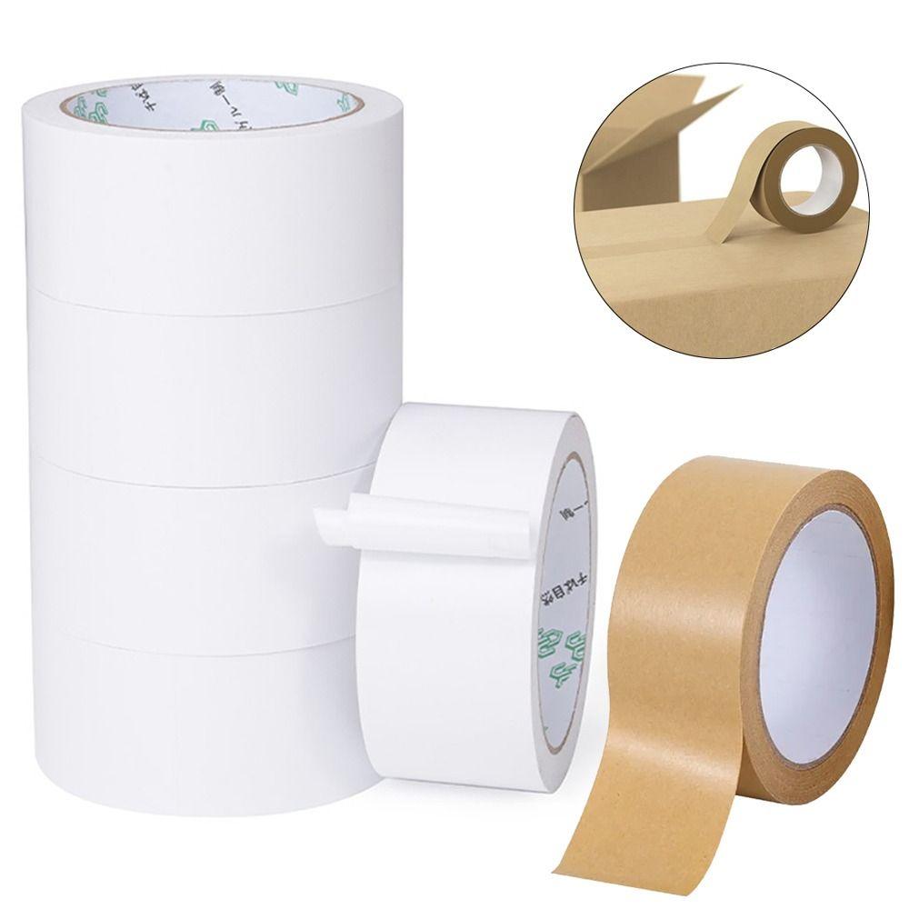 30 м/рулон самоклеящаяся упаковочная лента для запечатывания коробок коричневая крафт-бумажная лента