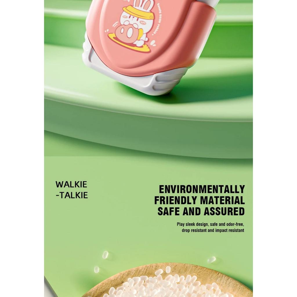 2PC Children's Walkie-talkies Wireless Cartoon Pagers Remote Intercom Outdoor Kids Toys Parent-child Interaction Education Game