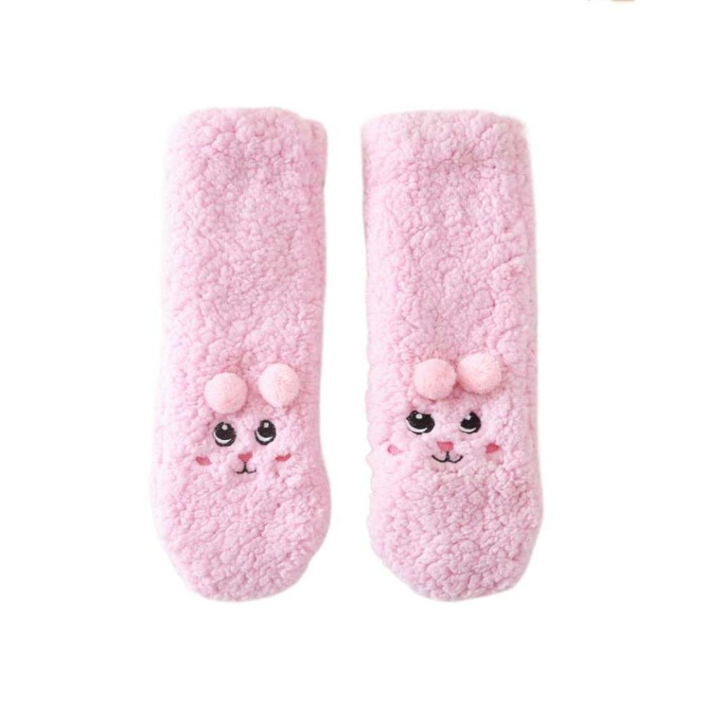 Plush Thick Thermal Socks Cartoon Fleece Sock Women Kawaii Floor Socks  Indoor