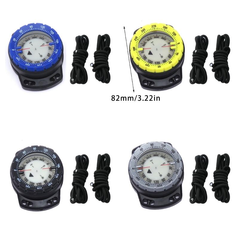 Watertight Diving Compasses Underwater Camping Compasses with Elastics Bracelets Diving Watchband Navigations Compasses