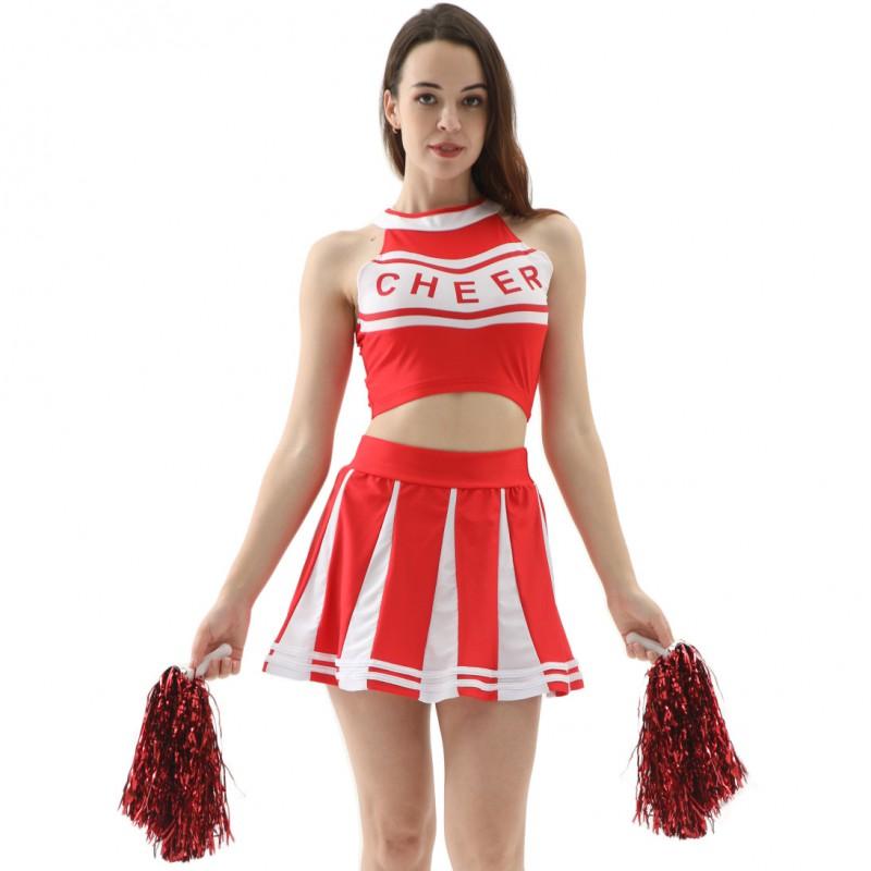 S-XL Cheerleading Outfits Women Football Dance Stage Performance Costumes