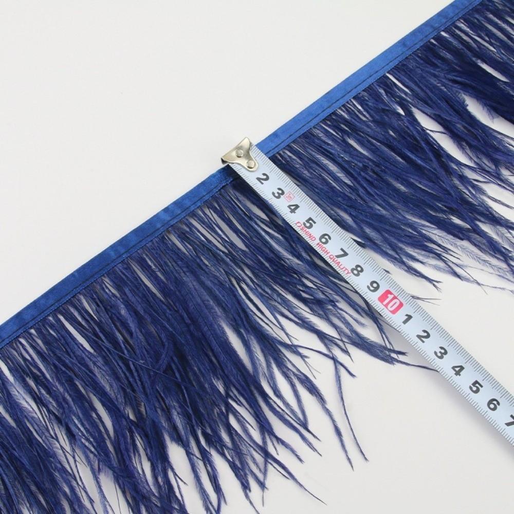 1 Meter 10-15cm Wide Apparel Fabric Ostrich Feathers Trim  Costumes Sewing Accessories