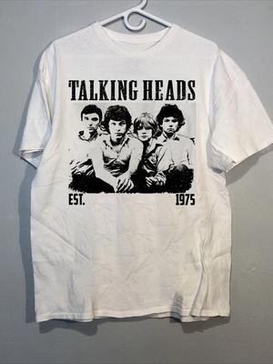 Музыка группы Talking Heads в белой унисекс футболке Полный размер S-345XL UU924